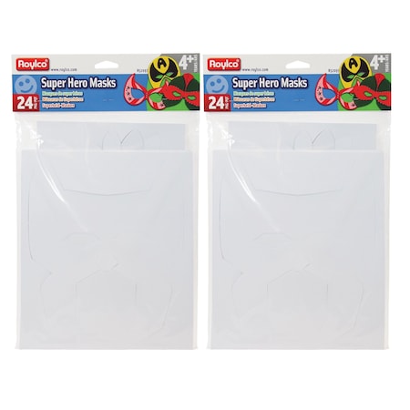 Roylco Die-Cut Super Hero Masks, 48PK R52097